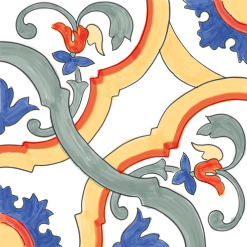Amalfi Mix Mare - Gres Porcellanato Maioliche Decorate Miste 15x15 Stile Vietri - Image 19