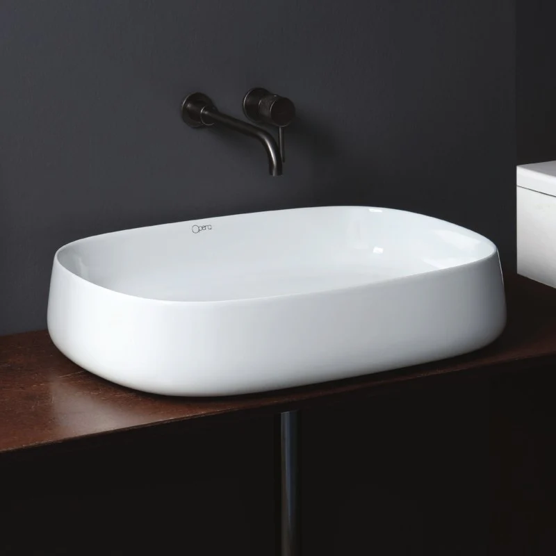 Amleto - Lavabo da appoggio di design 62x42 cm - Image 3