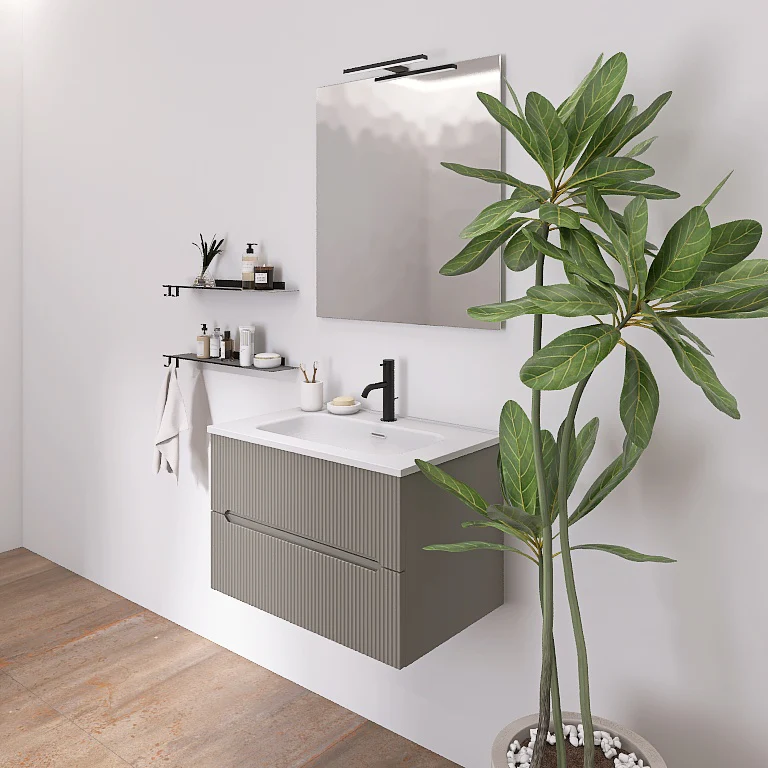 Atena 02 - Mobile da Bagno Sospeso con lavabo in ceramica - Image 12