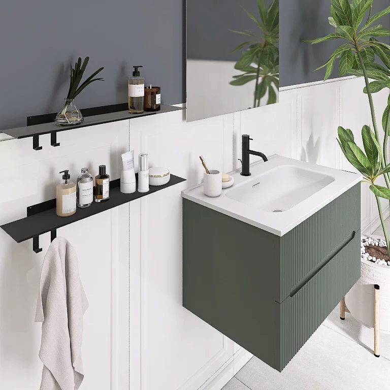 Atena 02 - Mobile da Bagno Sospeso con lavabo in ceramica - Image 13
