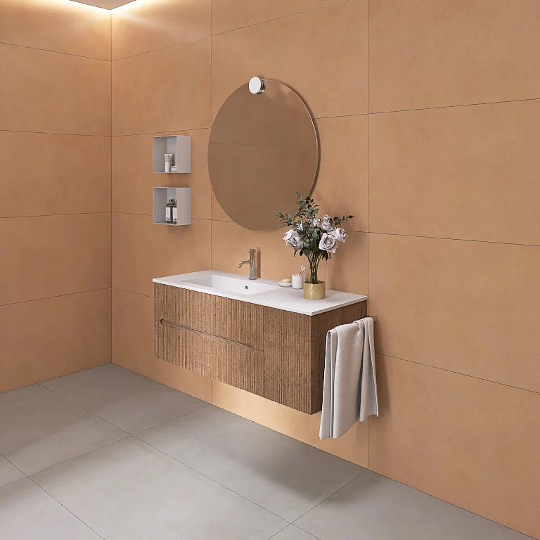 Atena 08 - Mobile da Bagno Sospeso con Consolle Lavabo - Image 10