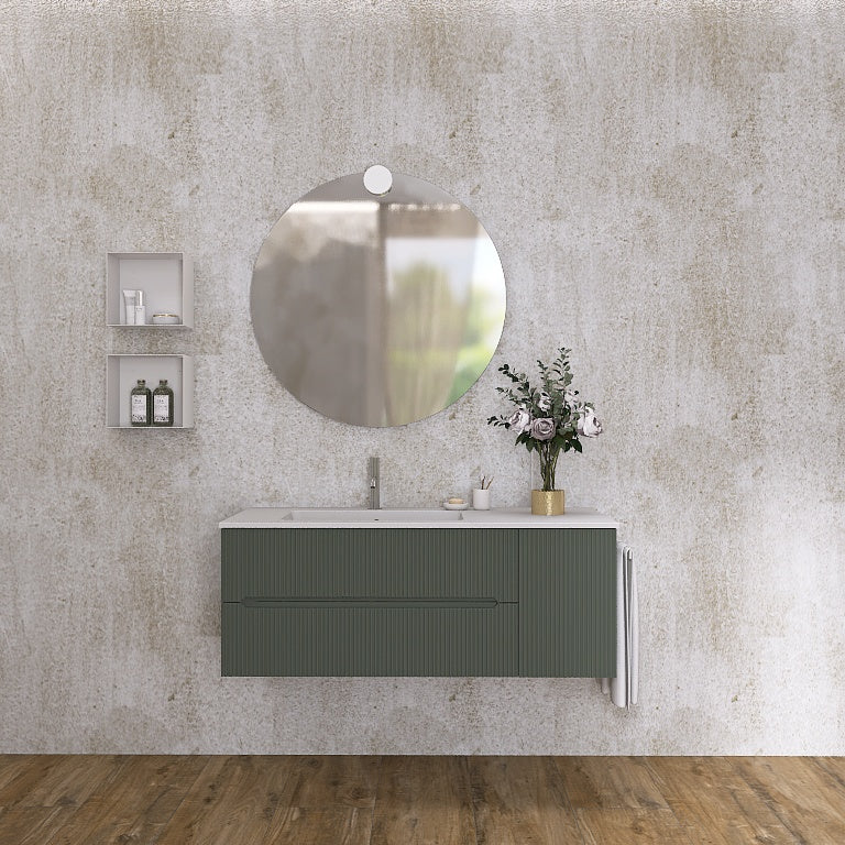 Atena 08 - Mobile da Bagno Sospeso con Consolle Lavabo - Image 8