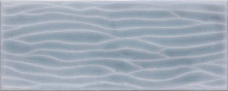 Caribe Flow Grey - Rivestimento Effetto Onde a Rilievo Lucido 20x50