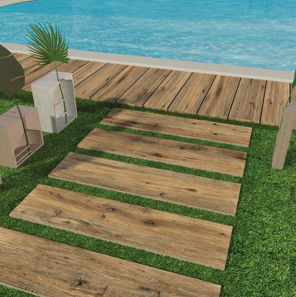 Chalet Brown 20mm - Gres Porcellanato Spessorato Effetto Legno 40x122 Rettificato