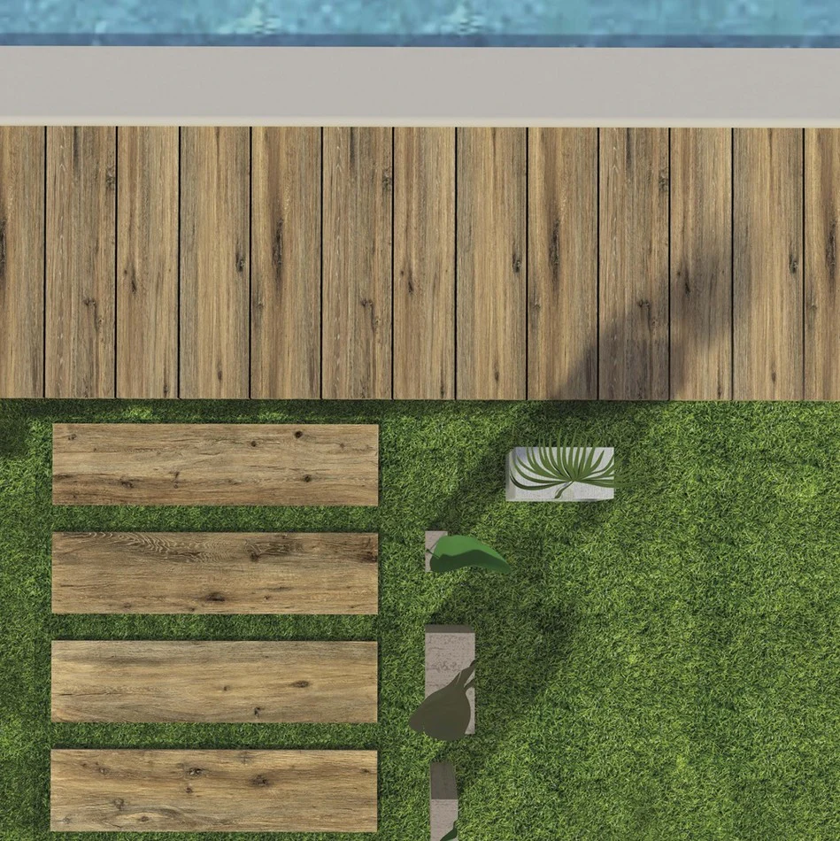 Chalet Brown 20mm - Gres Porcellanato Spessorato Effetto Legno 40x122 Rettificato - Image 3
