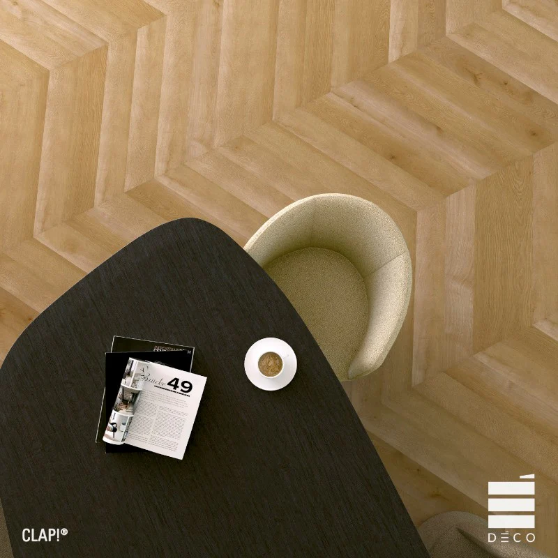 Clap! 3D di Deco Pinna spina Ungherese - Pavimenti ad incastro effetto legno