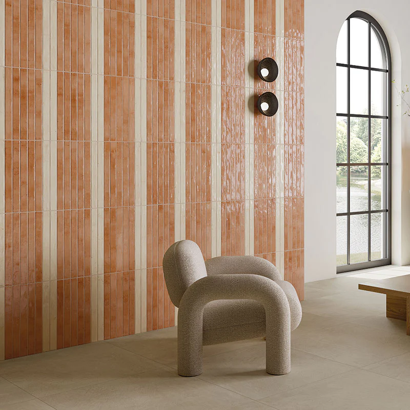 Colors Brick Salmon - Gres Effetto Mattoncino Lucido 5x45 - Image 5