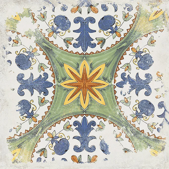 Cotti d'Italia Decoro Vietri - Gres Effetto Cementine Anticate 34x34 - Image 2