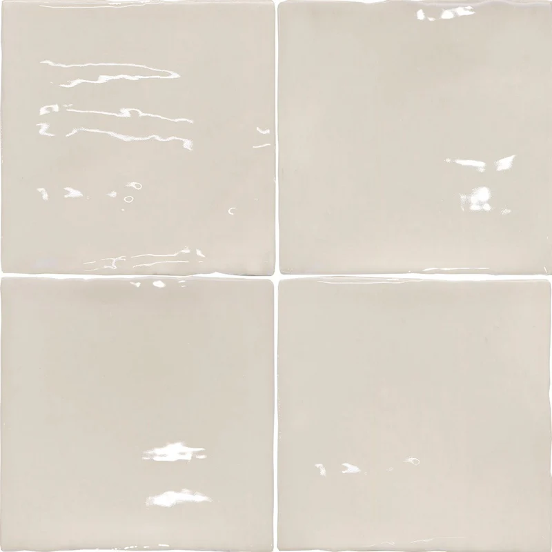 Crayon Almond 13x13 Glossy - Rivestimento Vintage Tinta Unita Lucida - Image 3