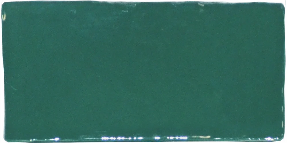 Crayon Marine Green 6.5x13 Glossy - Rivestimento Mattoncino Tinta Unita Lucida