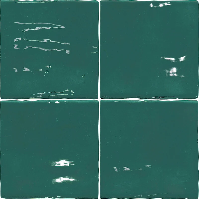 Crayon Marine Green 13x13 Glossy - Rivestimento Vintage Tinta Unita Lucida - Image 3