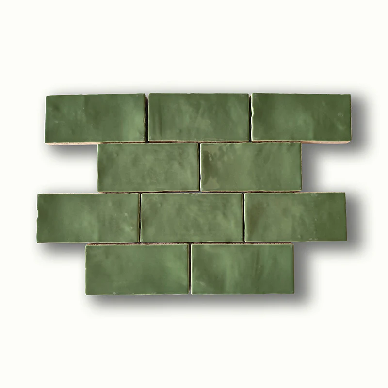 Crayon Spring Green 6.5x13 Matt - Rivestimento Mattoncino Tinta Unita Opaca - Image 4