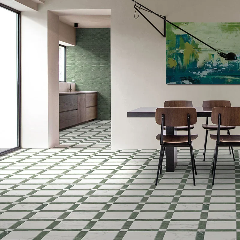 Dama Brick Verde Guatemala - Gres Mattoncino Effetto Marmo 6x25