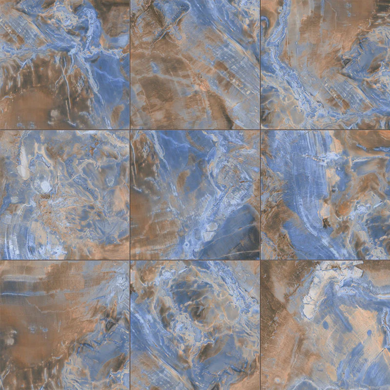 Deep Blue - Gres Porcellanato Effetto Nuvolato Lucido 15x15 - Image 5