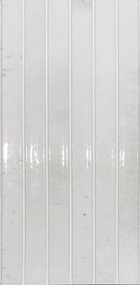 Dolcevita Kit Kat Bianco - Rivestimento Effetto Cannettato Tinta Unita Bianco Lucido 12x25 - Image 2