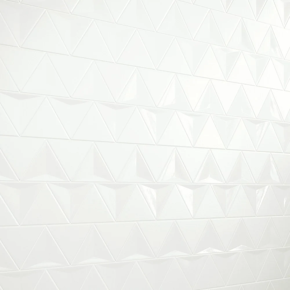 Dresscode Verso White Glossy - Rivestimento Triangolare Decoro Bianco Lucido