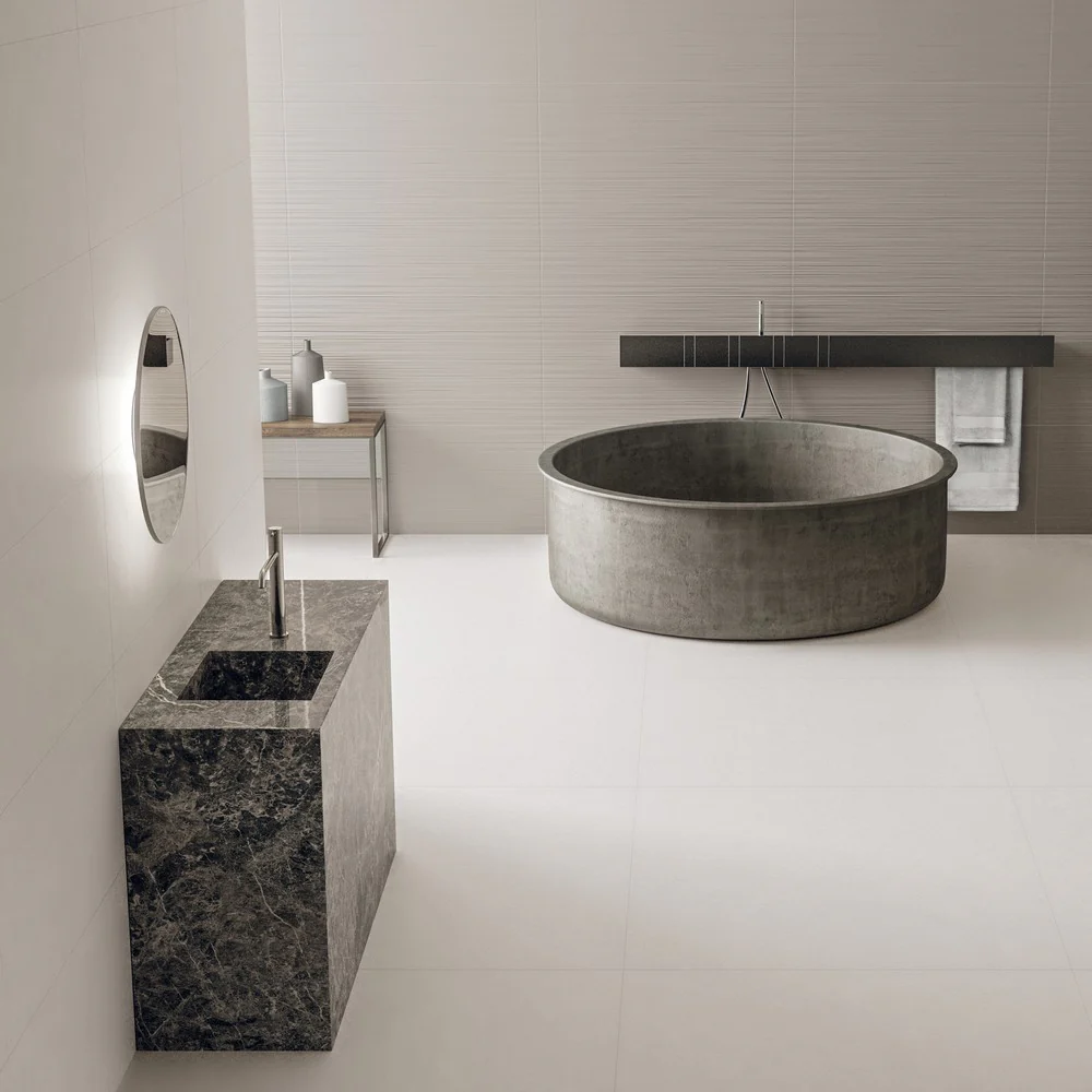 Elements Design White - Gres porcellanato effetto resina 60x120 bianco