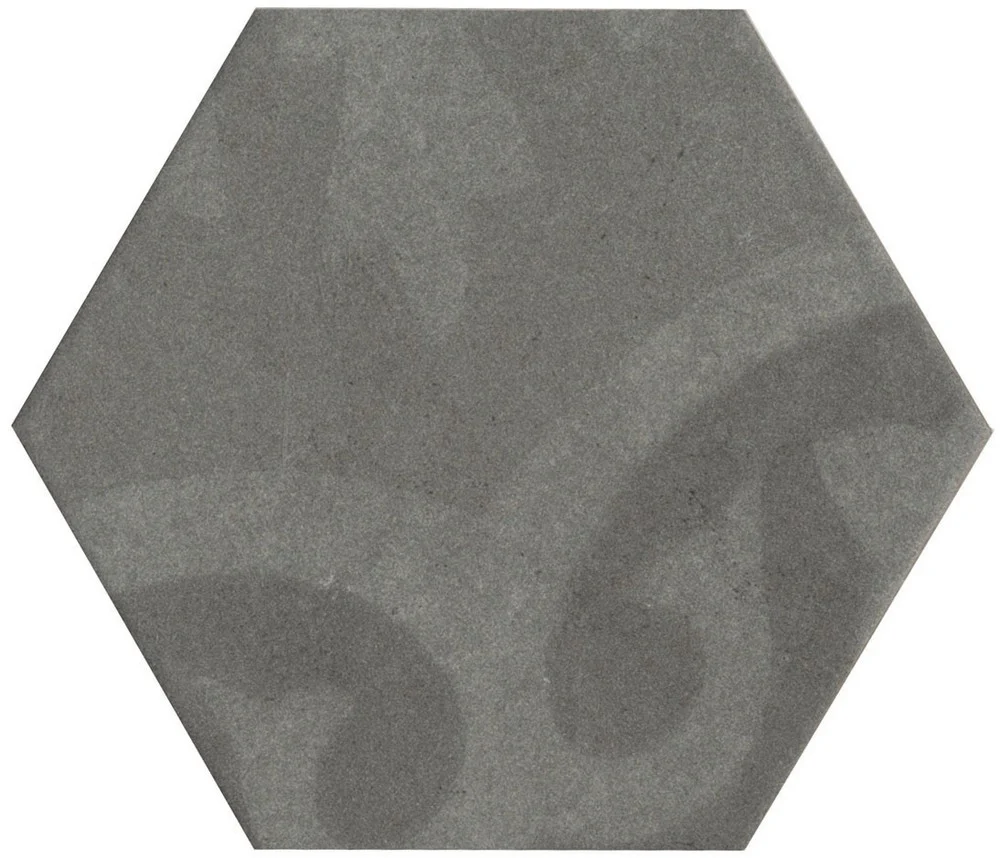 Esagone Cementi Decoro Misto 900 Antrax- Gres Porcellanato Effetto Cemento Esagonale 15x17 - Image 2