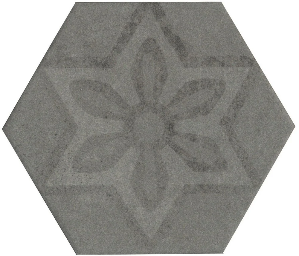 Esagone Cementi Decoro Misto 900 Antrax- Gres Porcellanato Effetto Cemento Esagonale 15x17 - Image 4