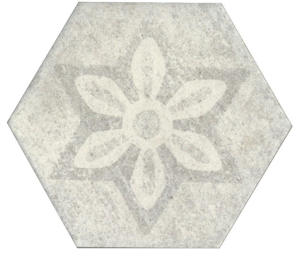 Esagone Cementi Decoro Misto 900 Ice- Gres Porcellanato Effetto Cemento Esagonale 15x17 - Image 2