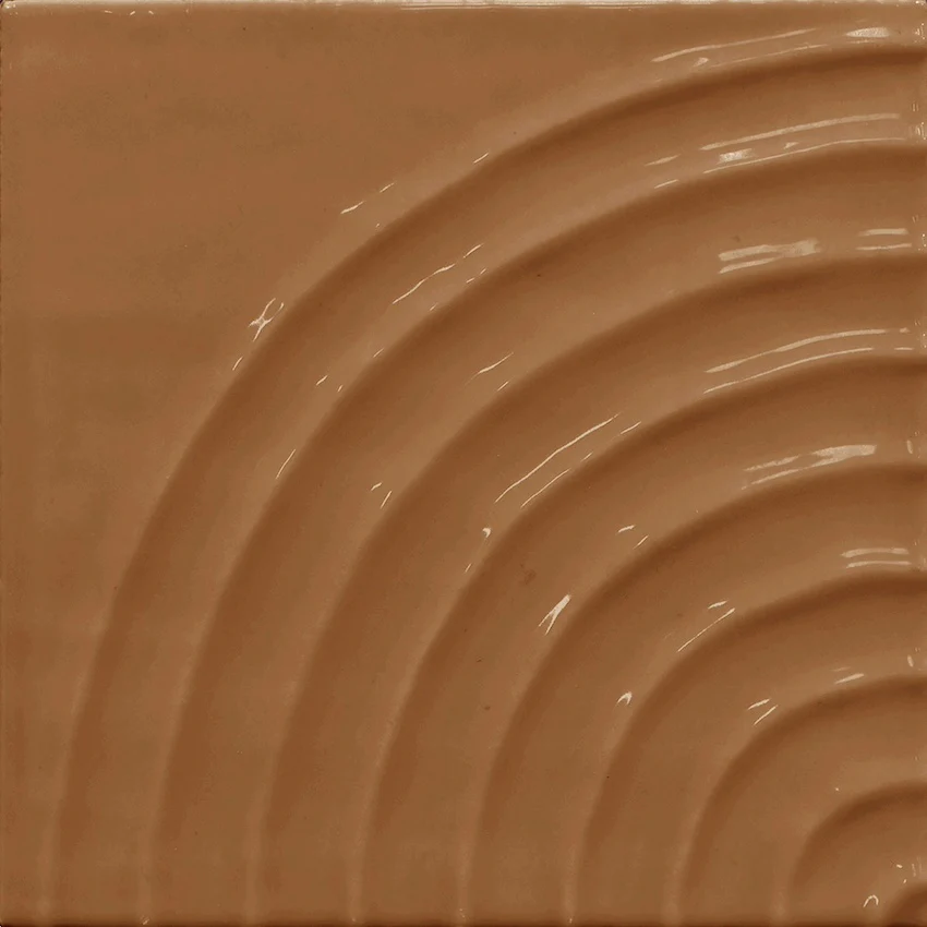 Flow Caramel Reel Glossy - Rivestimento Tinta Unita Lucida a Rilievo