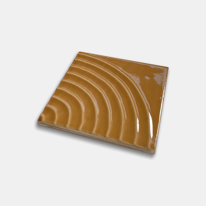 Flow Caramel Reel Glossy - Rivestimento Tinta Unita Lucida a Rilievo - Image 2
