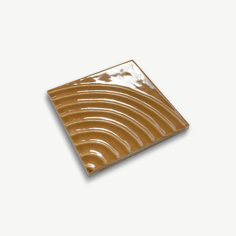 Flow Caramel Reel Glossy - Rivestimento Tinta Unita Lucida a Rilievo - Image 3