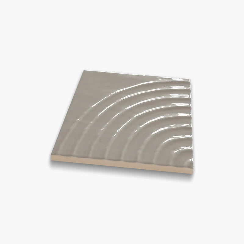 Flow Kaki Reel Glossy - Rivestimento Tinta Unita Lucida a Rilievo - Image 2