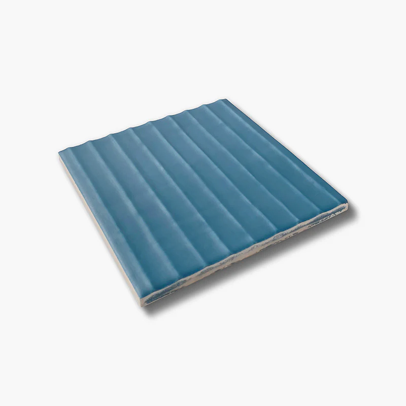 Flow Teal Wave Matt - Rivestimento Tinta Unita Opaca Rigato - Image 3