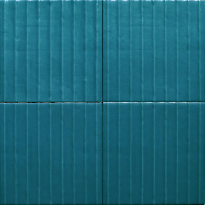 Flow Teal Wave Matt - Rivestimento Tinta Unita Opaca Rigato - Image 4