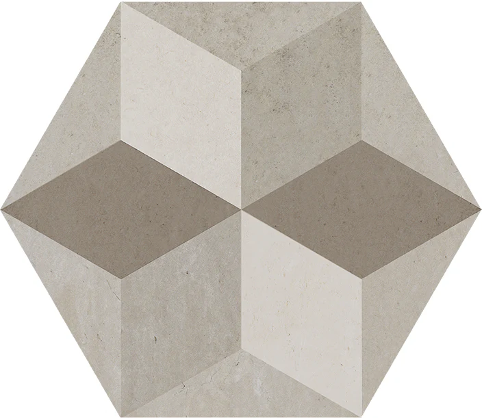 Domus Esagonale Decori - Gres Porcellanato Effetto Cementina Esagonale 40x35 Naturale - Image 11