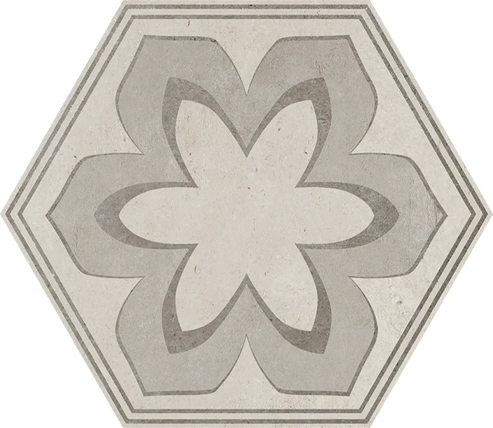 Domus Esagonale Decori - Gres Porcellanato Effetto Cementina Esagonale 40x35 Naturale - Image 4