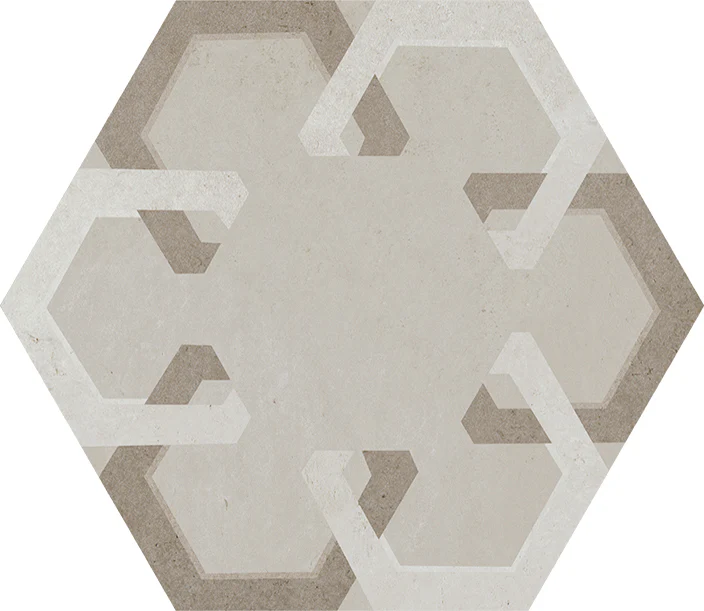 Domus Esagonale Decori - Gres Porcellanato Effetto Cementina Esagonale 40x35 Naturale - Image 9
