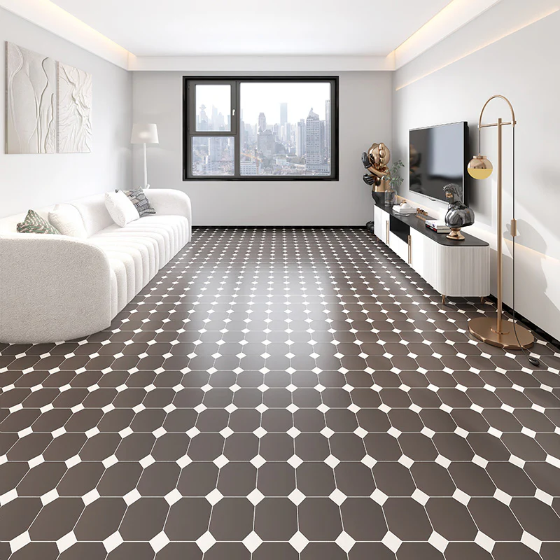 Imperiale Black - Gres Ottagonale con Tozzetto 15x15