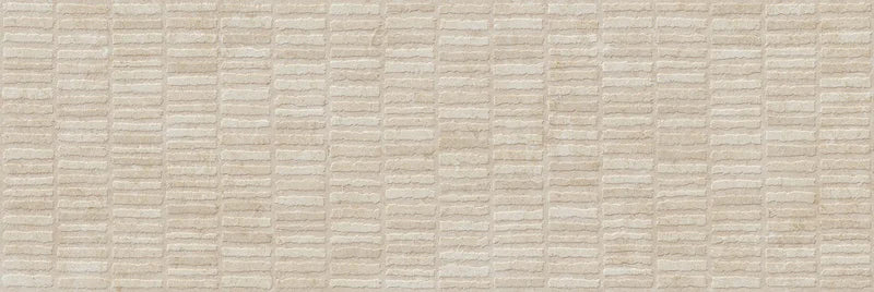 Indira Texture Cream - Rivestimento Ceramico Effetto Mosaico 33x100 - Image 2