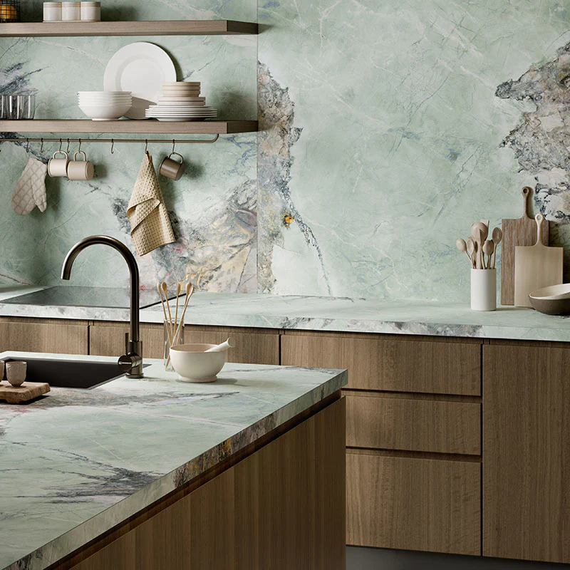 Invisible Green - Gres Effetto Marmo Lucido 60x120 Rettificato