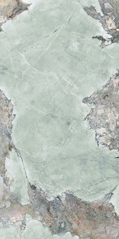 Invisible Green - Gres Effetto Marmo Lucido 60x120 Rettificato - Image 2