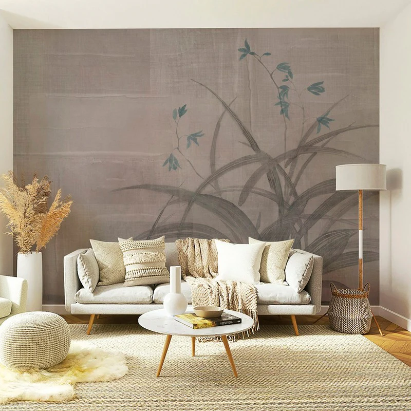 Japanese Muave - Carta da Parati di Design Floreale