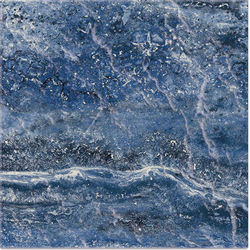 Jupiter Blue - Gres Porcellanato Effetto Pietra Lucido 15x15