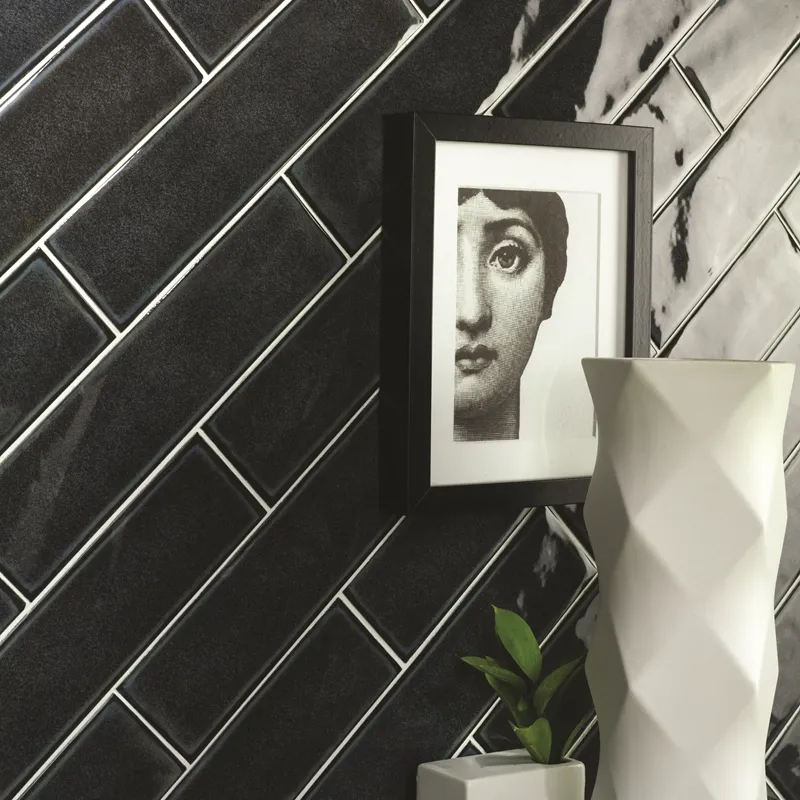Karma Brick Grafite – Rivestimento Ceramico Effetto Mattoncino 7x30