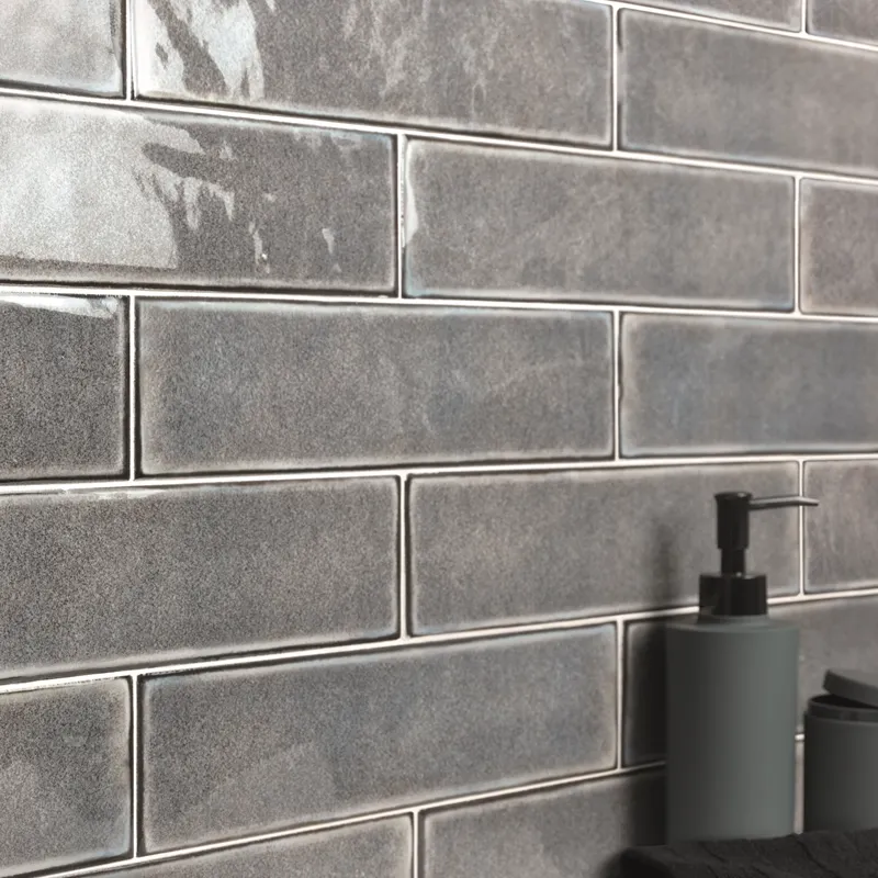 Karma Brick Grigio – Rivestimento Ceramico Effetto Mattoncino 7x30