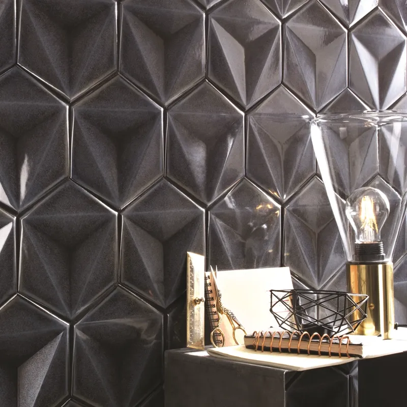 Karma Hexagon Grafite – Rivestimento Ceramico Esagonale Lucido 15x17