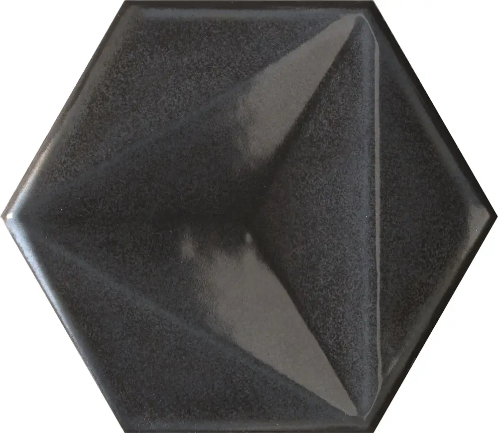 Karma Hexagon Grafite – Rivestimento Ceramico Esagonale Lucido 15x17 - Image 2