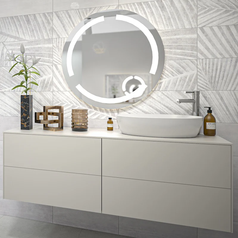 Ki Match Kenzia Grey - Rivestimento Effetto Carta da Parati 25x60