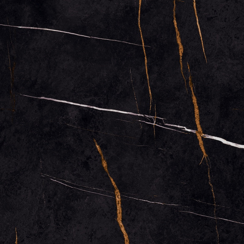 La Marmoteca Sahara Noir Lux - Gres Porcellanato Effetto Marmo Lucido 120x120 - Image 3