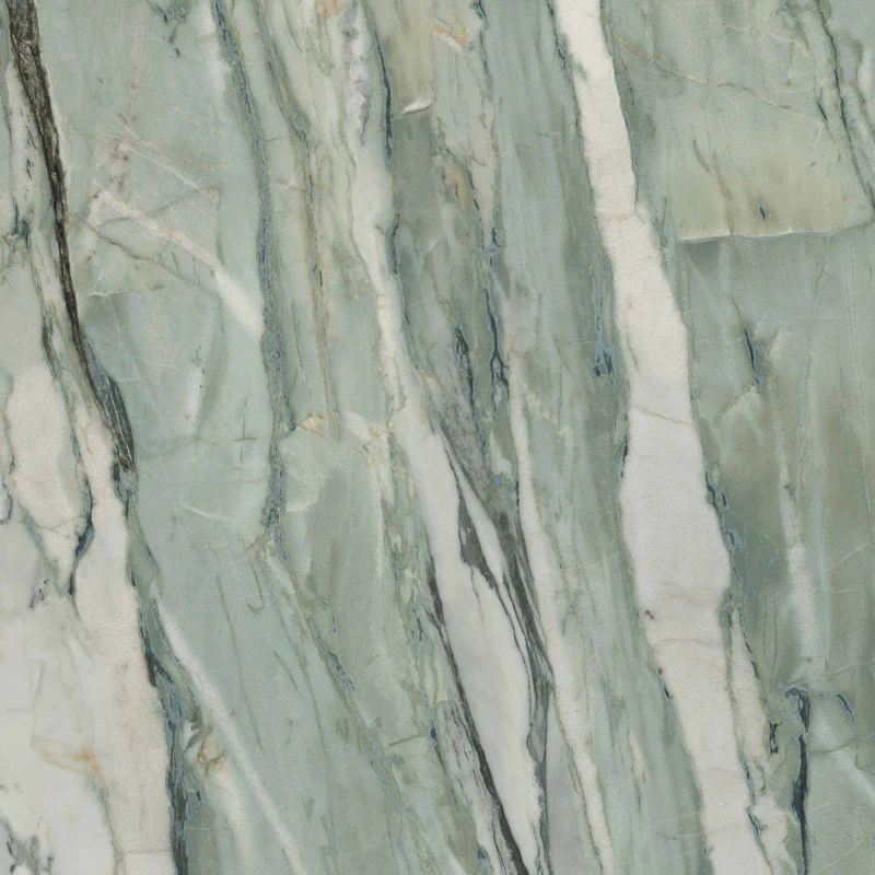 La Marmoteca Verde Picasso Lux3D - Gres Porcellanato Effetto Marmo lucido 120x120 - Image 2