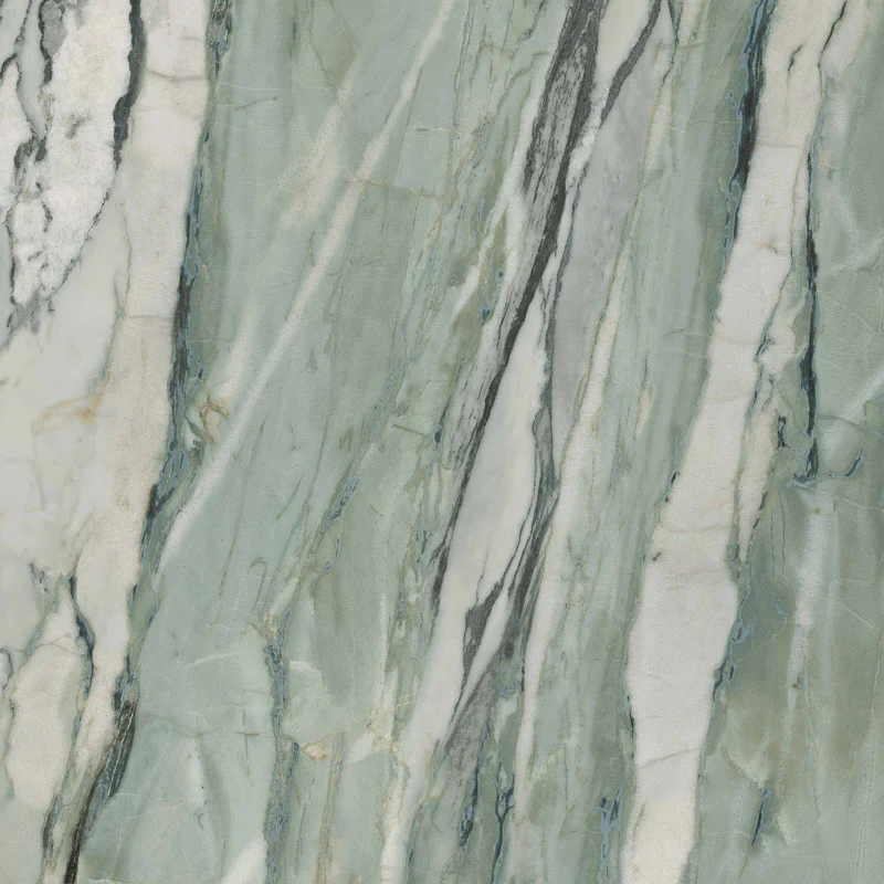 La Marmoteca Verde Picasso Lux3D - Gres Porcellanato Effetto Marmo lucido 120x120 - Image 3