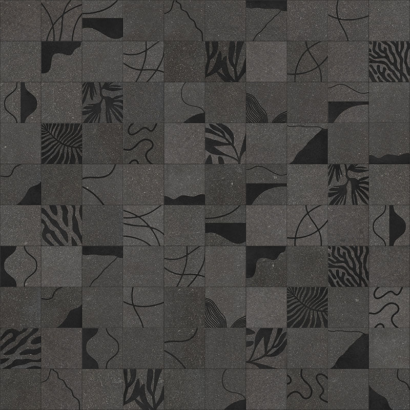 Lavica Etna Anthracite - Gres effetto pietra decorato astratto 20x20 rettificato - Image 7