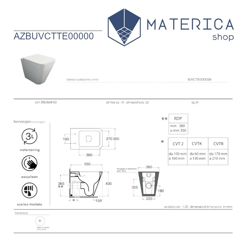 Linea - Serie di Sanitari filomuro ispirati al design nordico - Image 4