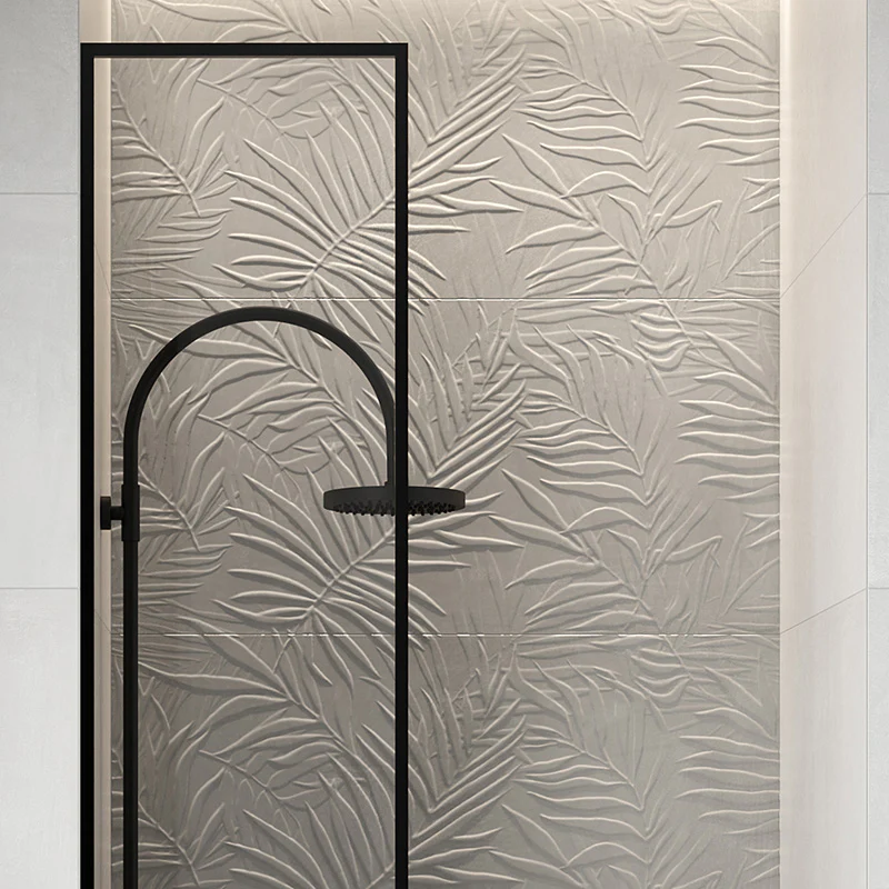 Ludo Felce 3D Grigio - Rivestimento a Rilievo 60x120 rettificato